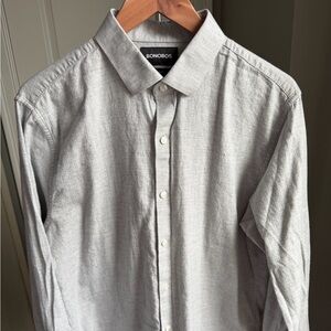 Bonobos Men's Light Gray Casual Shirt